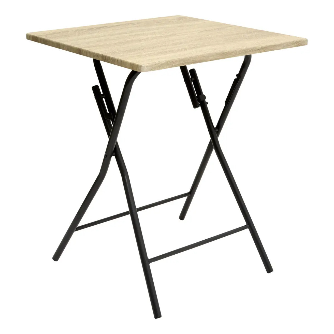 Table pliante 2 places effet bois
