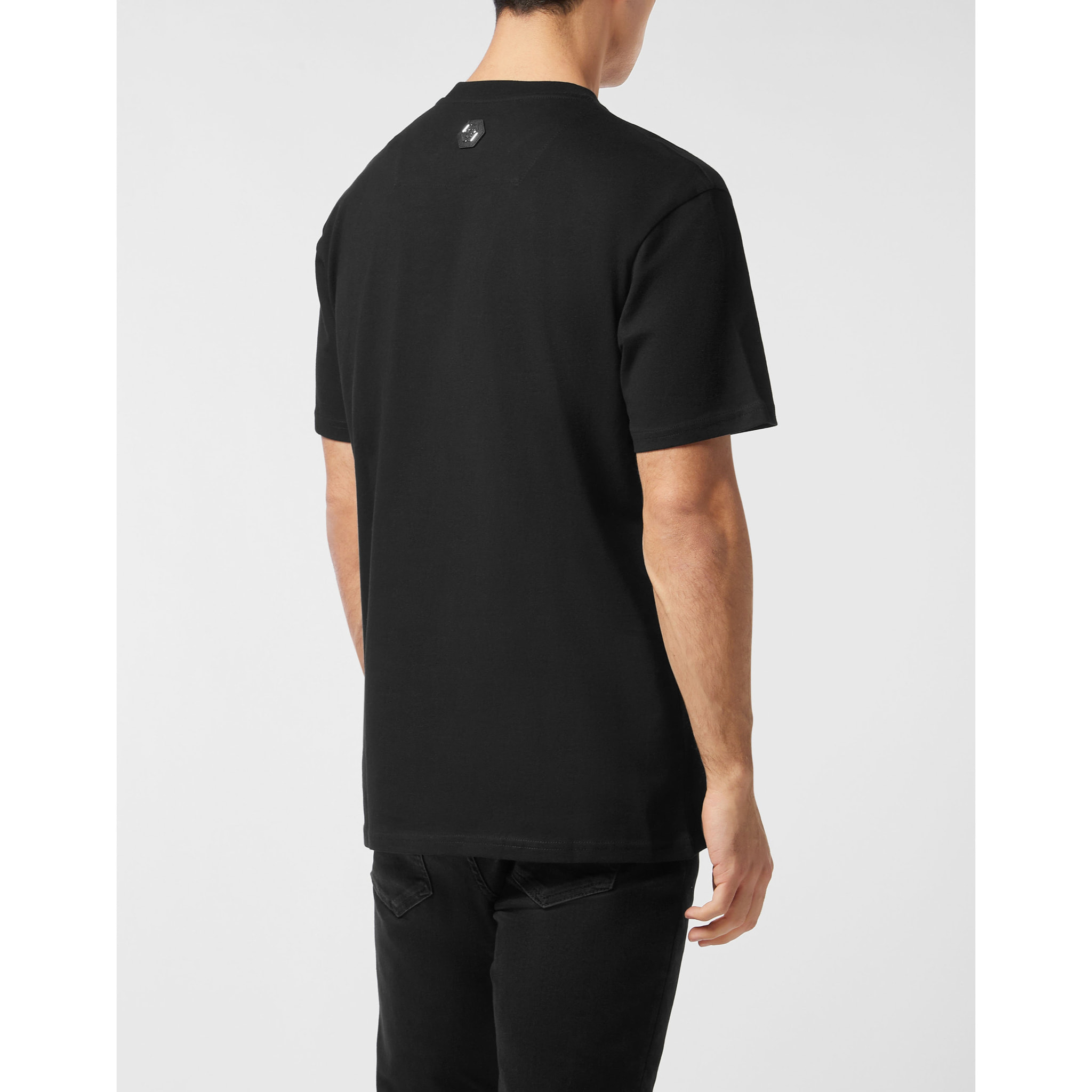 PHILIPP PLEIN Camiseta de cuello redondo y manga corta SKULL
