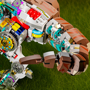 Maqueta 3D mecanizada con diseño de Tyrannosaurus Rex con 1388 piezas.