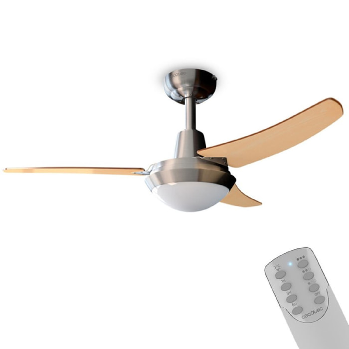 Ventilador de Techo con Mando a Distancia y Luz EnergySilence Aero 480. 65 W, 10