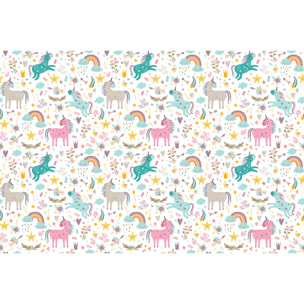 Sticker meuble pour enfant licornes enchantées 60 x 90 cm