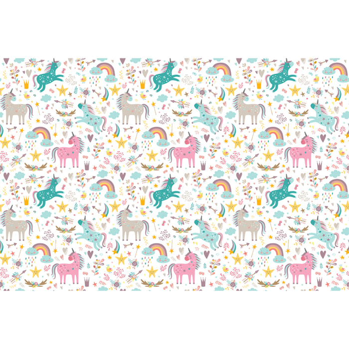 Sticker meuble pour enfant licornes enchantées 60 x 90 cm