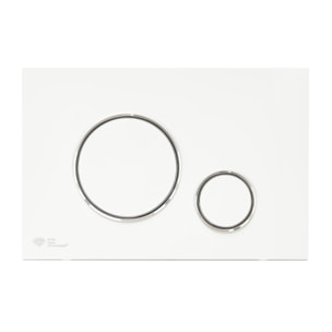 Pack WC bâti ECO 2L Swiss Aqua Technologies + WC suspendu Swiss Aqua Technologies + plaque blanc/chrome (STEST67WR03-IN)