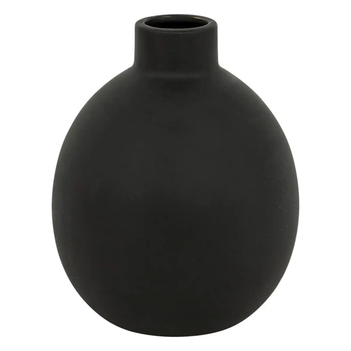 Vase céramique Rily noir H18cm