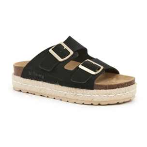 SANDALO CON ZEPPA BILLOWY NERO