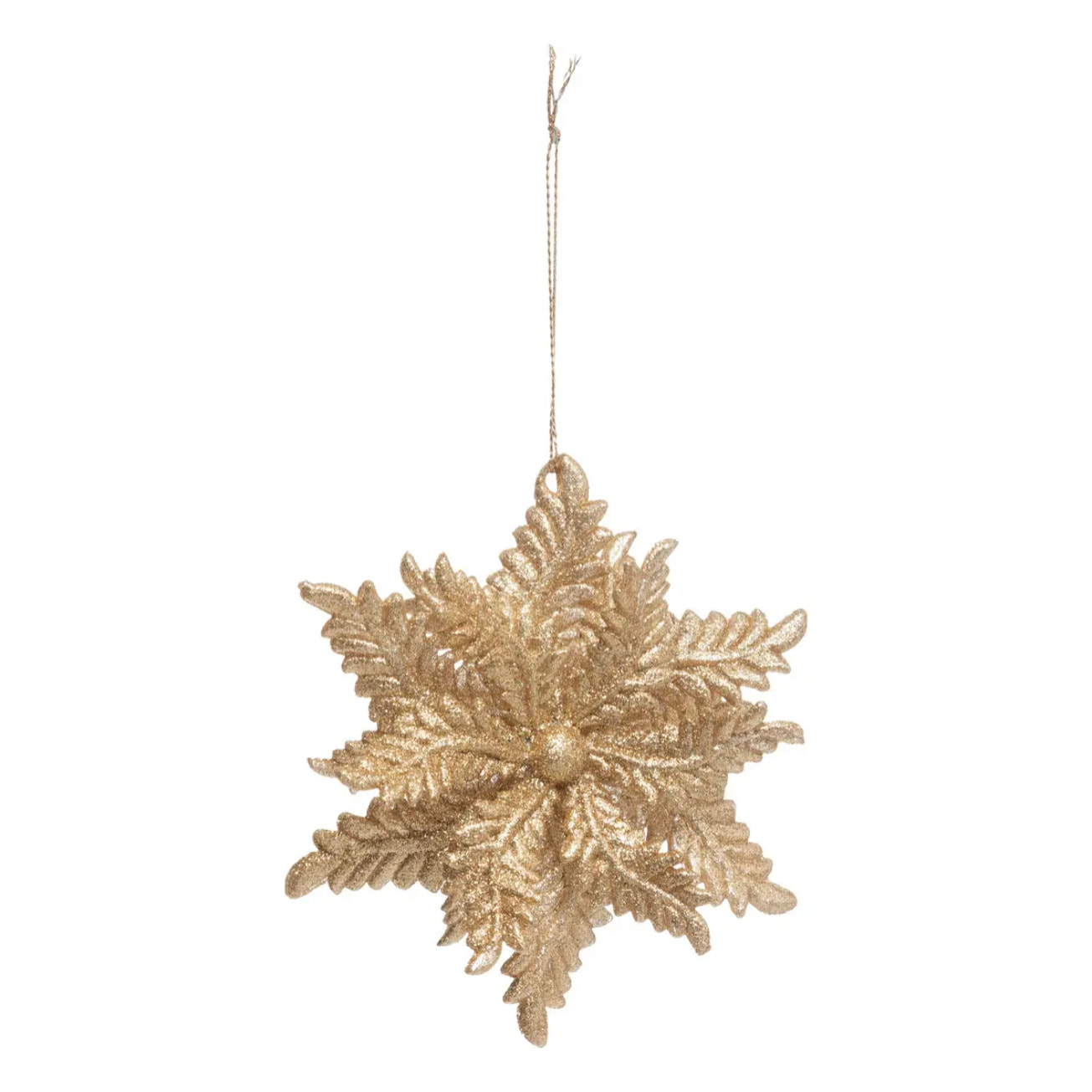 Décoration de sapin fleur cuivre 11cm