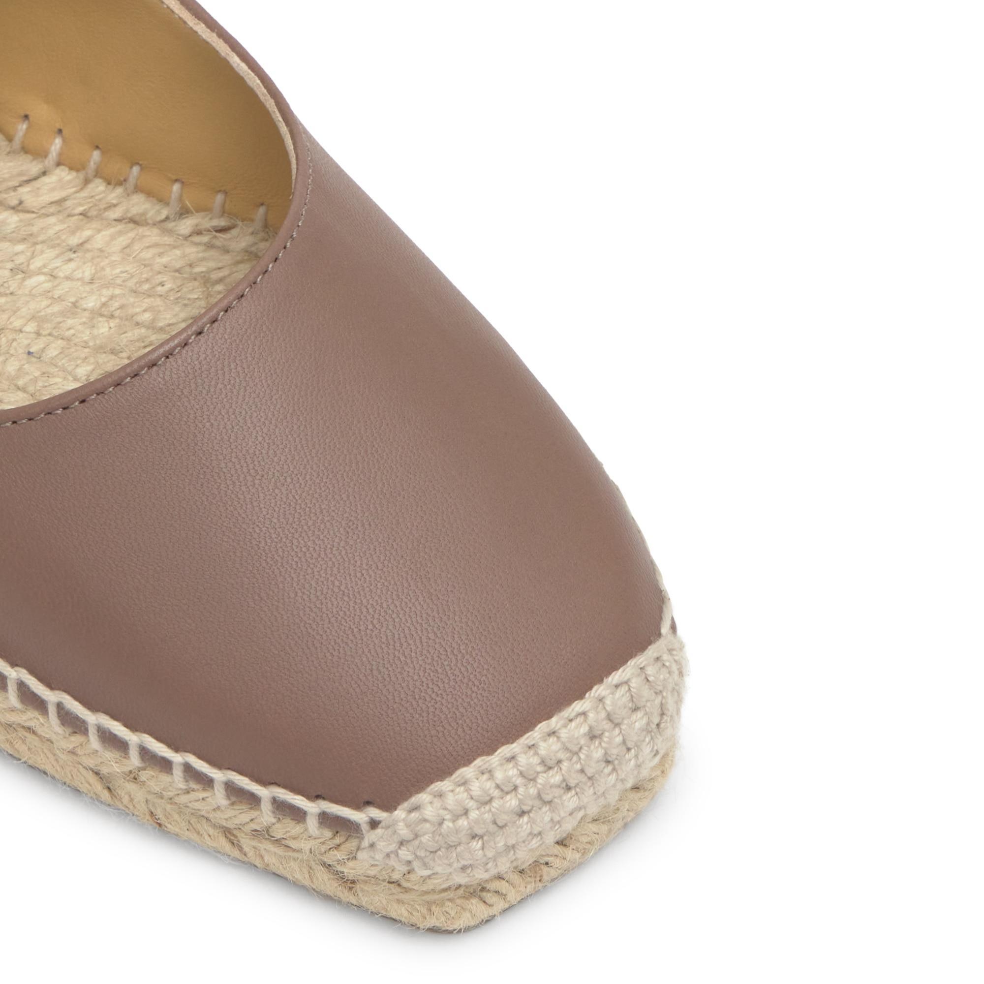 Alpargata Pepa plana mary-jane en napa con hebilla