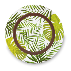 Set 6 sottopiatti 33 cm Excelsa – Foliage, Plastica Multicolore
