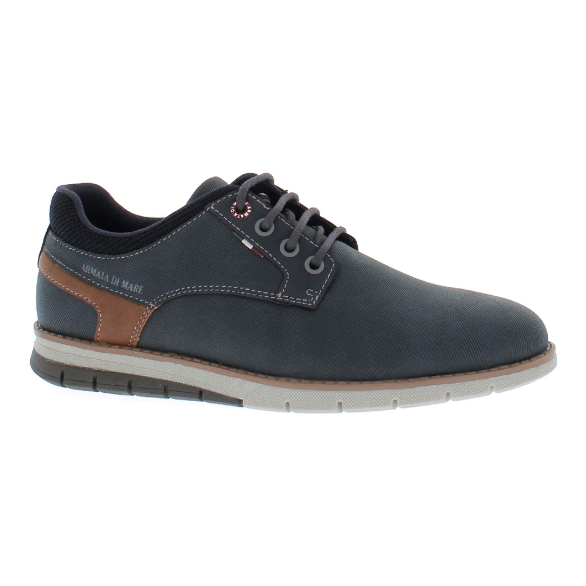 Armata di Mare Scarpe Uomo Scarponcino Casual Stringate con Soletta Rimovibile in Memory Foam AMU W24L637 Navy