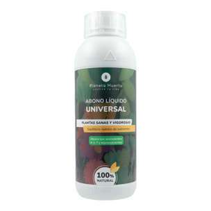 PLANETA HUERTO | Abono Líquido Universal 1 l Nutrición Completa para Plantas de Interior y Exterior