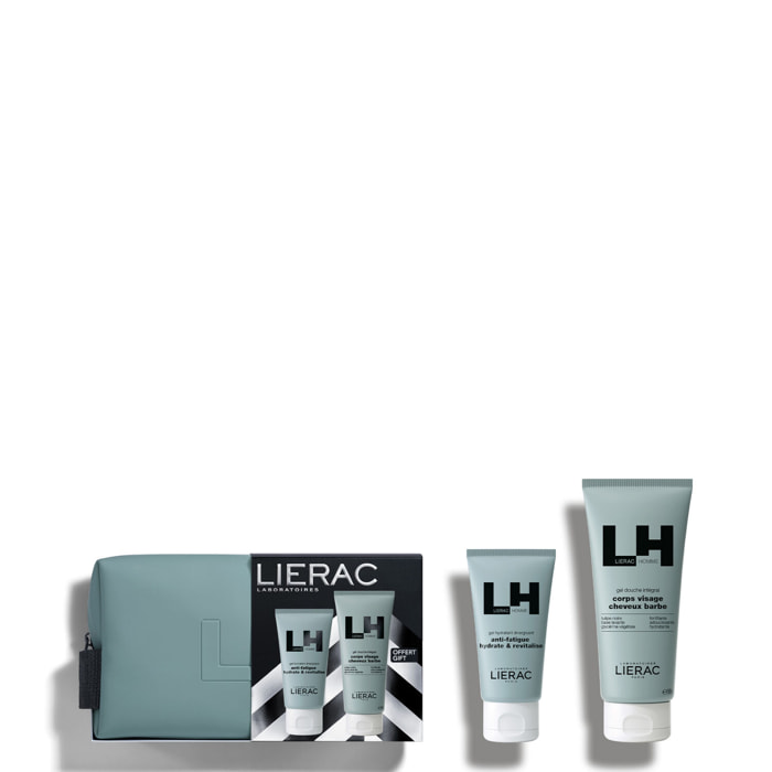 Lierac Homme - Coffret Gel Hydratant Énergisant 50ml + Gel Douche 200ml