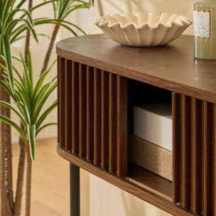 Console Alcôve rectangulaire 30x100cm marron