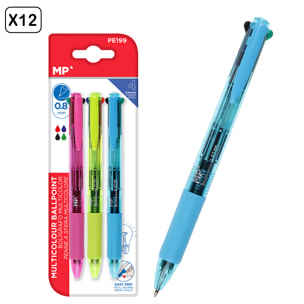 12 PACCHI PENNA 4 COLORI 3 Uds.