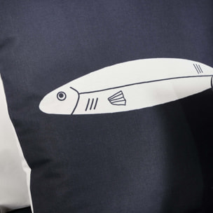 Housse de coussin réversible 100 % coton 50x50 cm Oropesa A