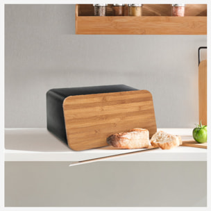 Boîte à pain et planche 37cm Blanc Modern Color