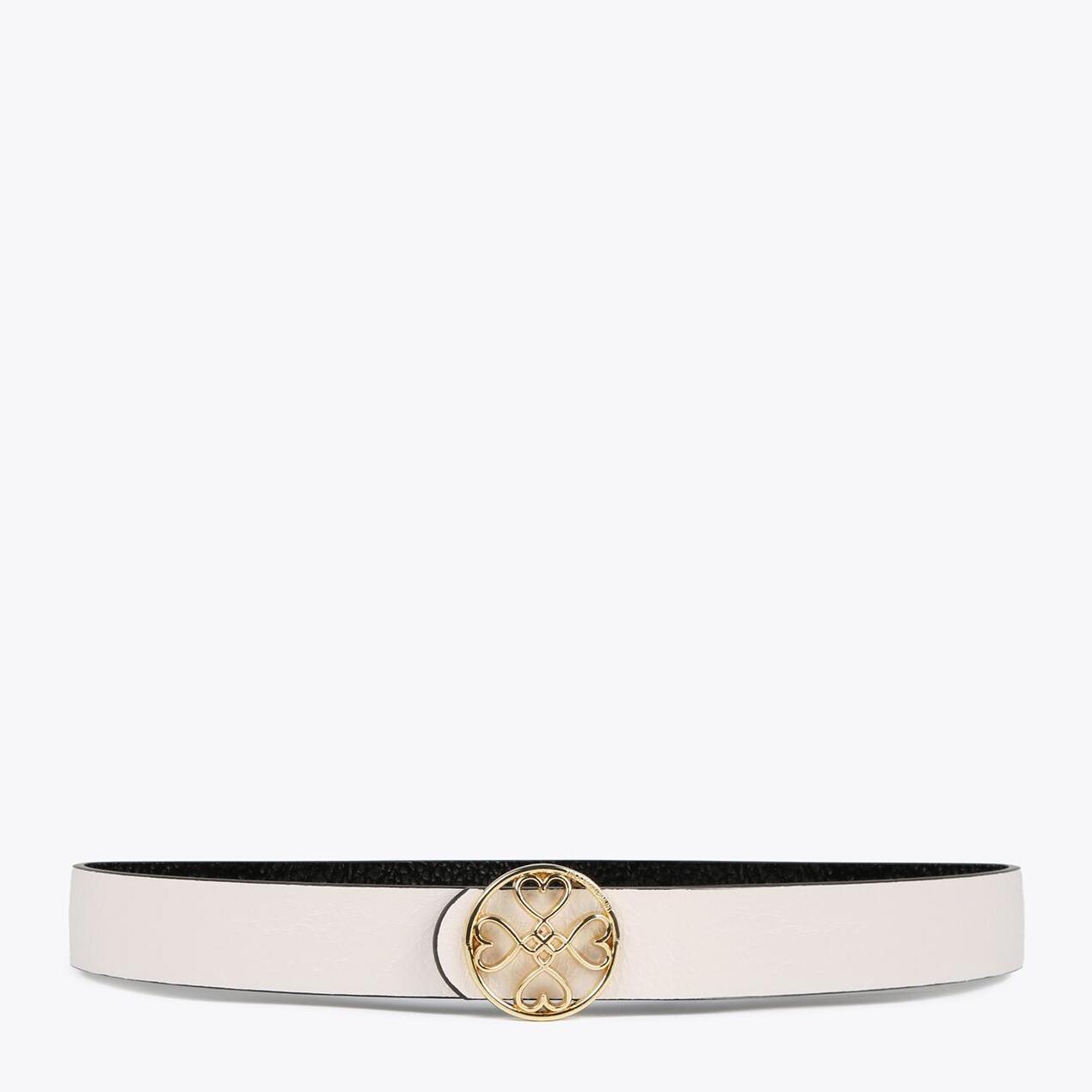 Cintura double face trifoglio cuori