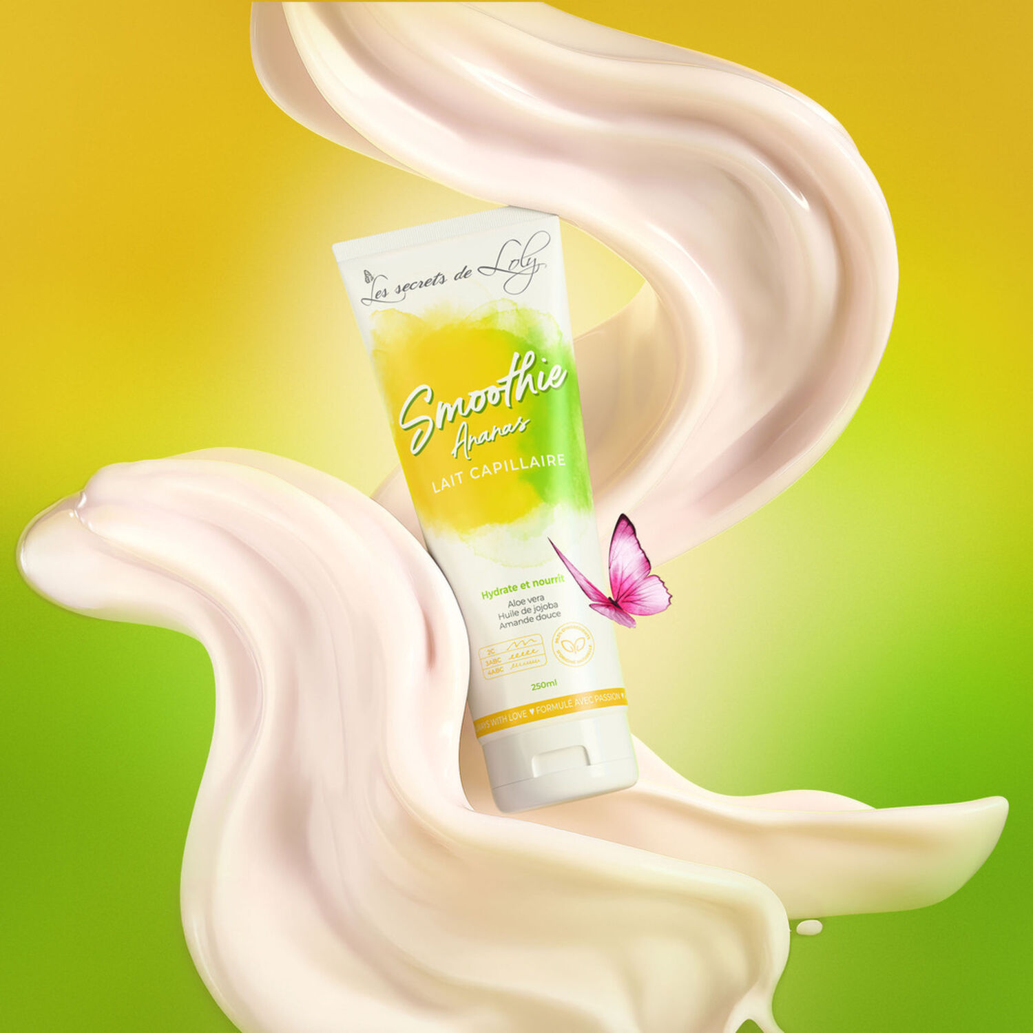 Smoothie Ananas - Lait Sans Rinçage Capillaire Très Nourrissant 250ml