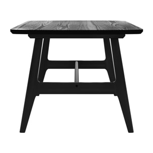 Table basse 120 cm en bois noir - Suly