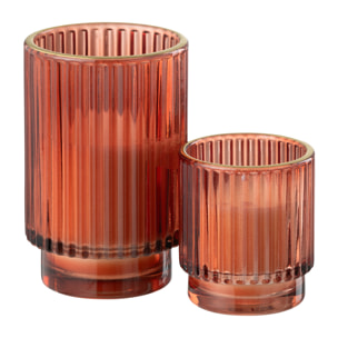 J-Line bougie parfumée Olive & Frank Incense - rouge - large - 30H