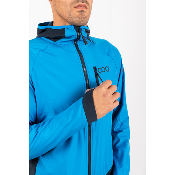 Chaqueta ECOActive Light Insulated Hybrid Jacket with cap dela marca ECOON - Azul claro / Azul