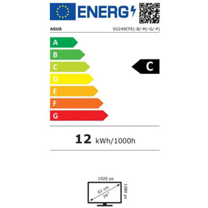 Ecran PC ASUS VU249CFE-B Plat 24'' VA