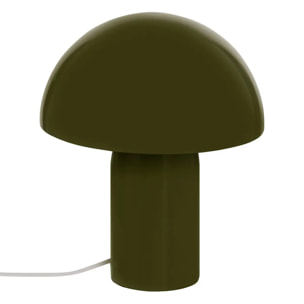 Lampe champignon secteur Lito vert foncé H24,5cm