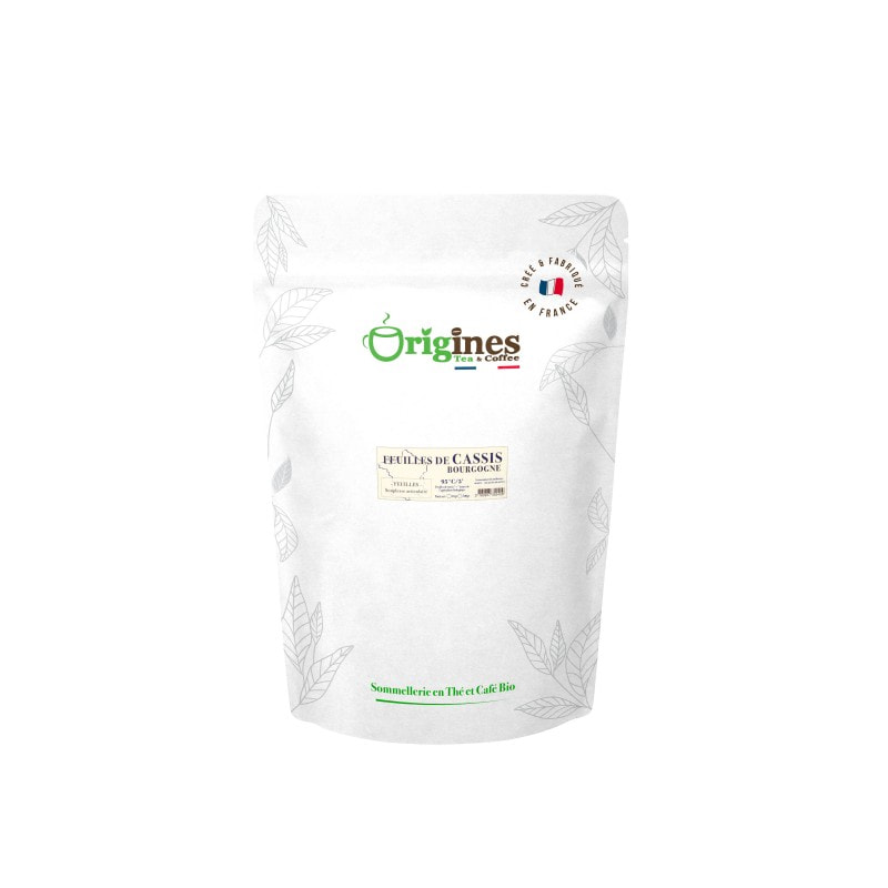 Feuilles de Cassis de Bourgogne - Plantes naturelles Bio françaises - Sachet 500g