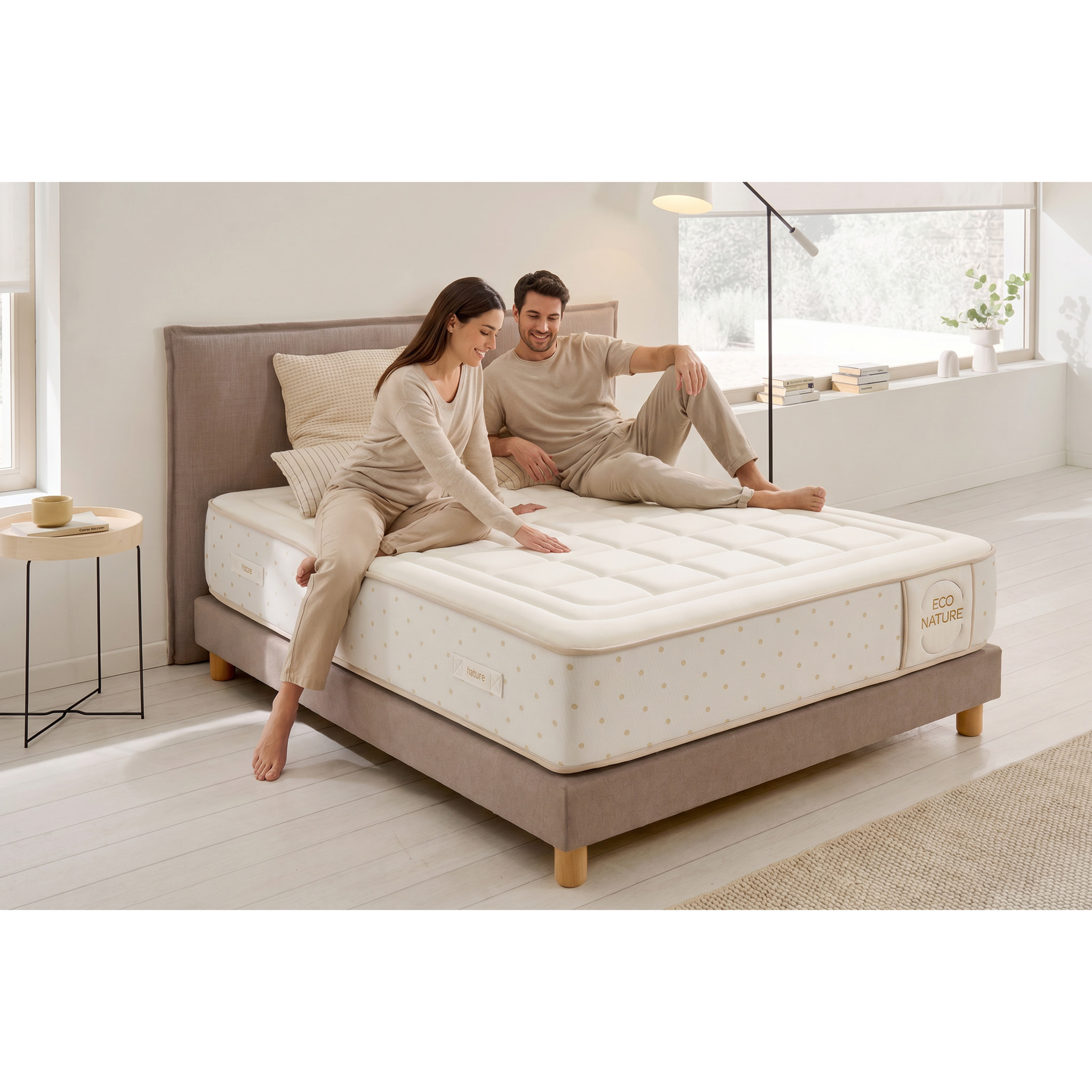Colchón Viscoelástica Eco Nature Memory Foam, 27 cm - Moonia