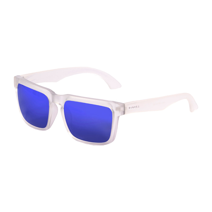 Gafas de sol LENOIR LA PISTE - Blanco transparente / Iridio azul revo