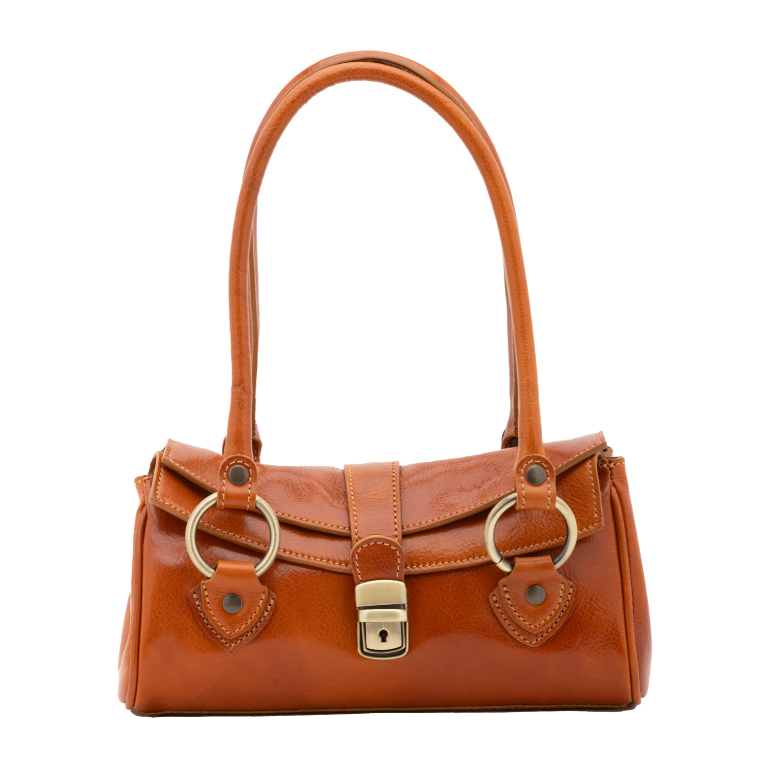 Borsa a mano da donna - Modello False - 100% pelle - 29.0 x 15.0 x 12.0 cm