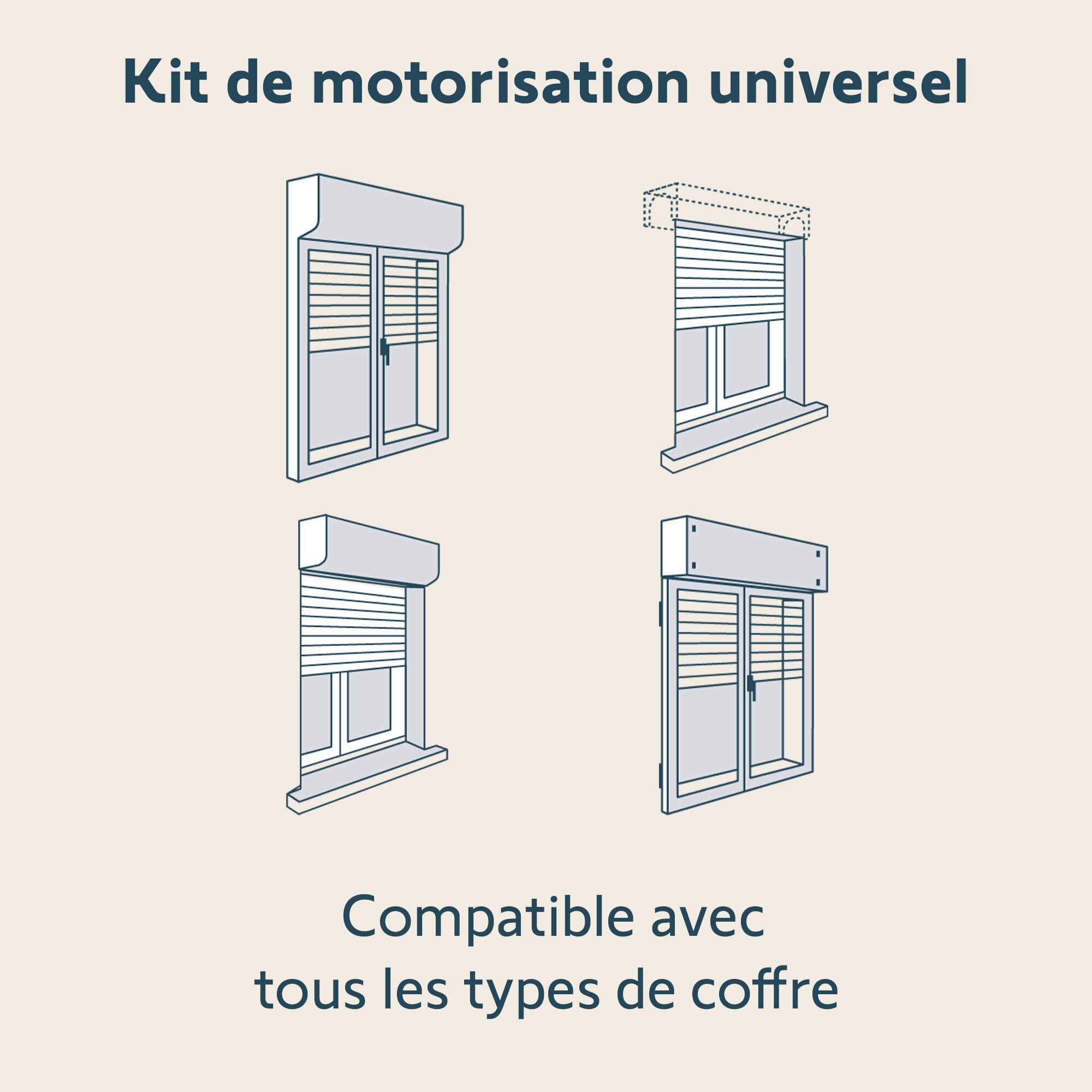 RMS 2600 - Kit de motorisation volet roulant universel sans fil io