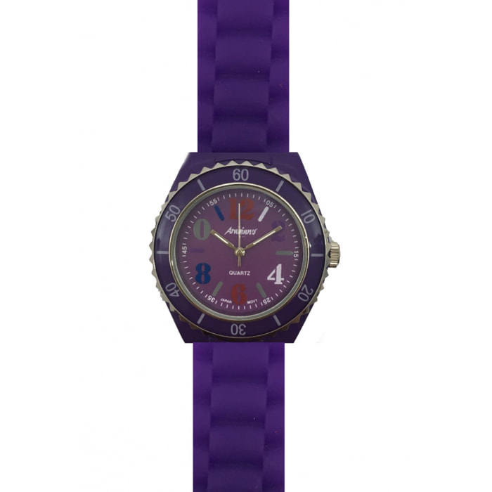 Reloj Arabians HBA2066P Unisex Analogico Cuarzo con Correa de Silicona