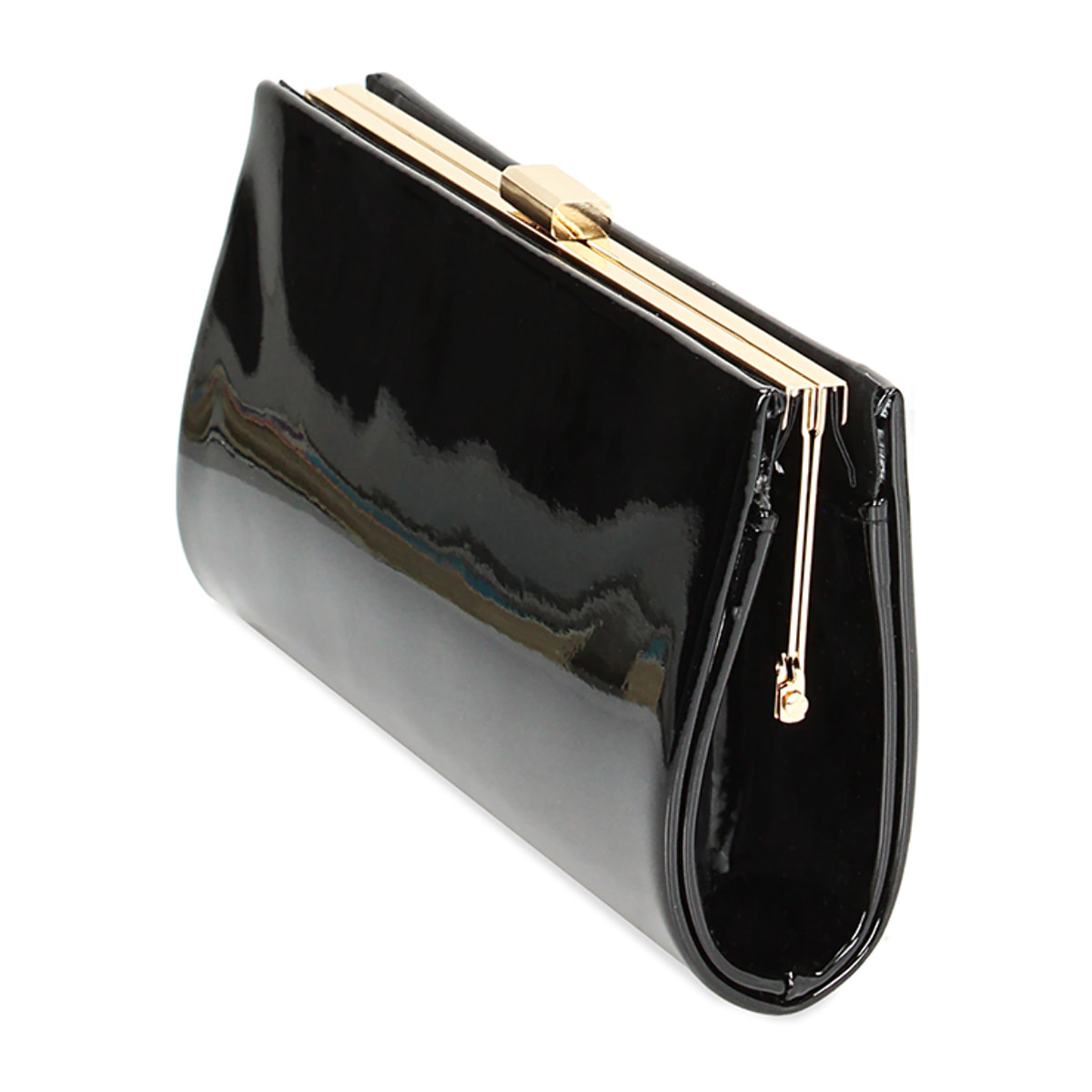 Pochette nera in vernice