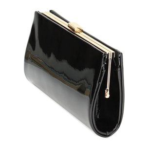 Pochette nera in vernice