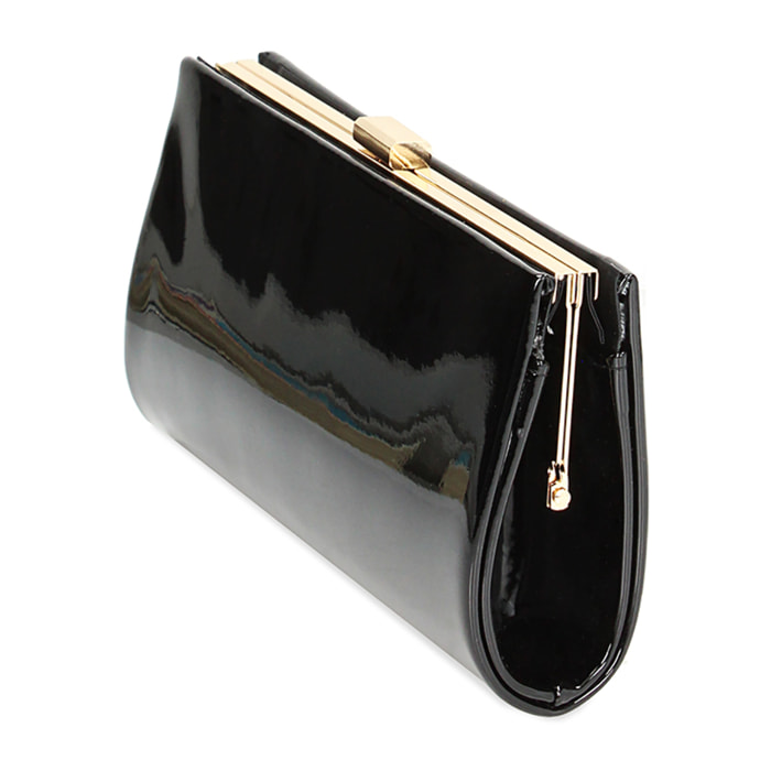 Pochette nera in vernice