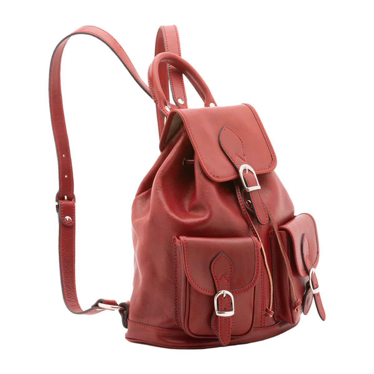 Zaino  unisex In Vera pelle Made in Italy 31x35x13 cm