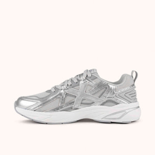 MUNICH M2000 09 Sneakers Retro Running Gris y Plata