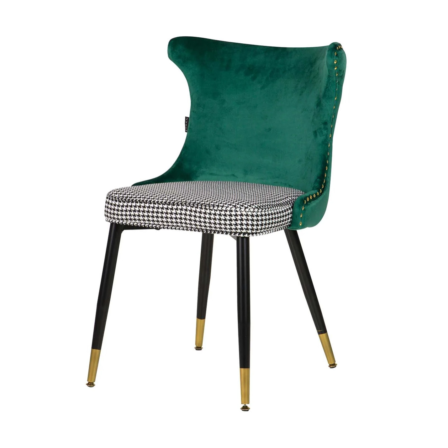 Silla Tachuelas Velvet Verde Aspen 49x54x82 Cm