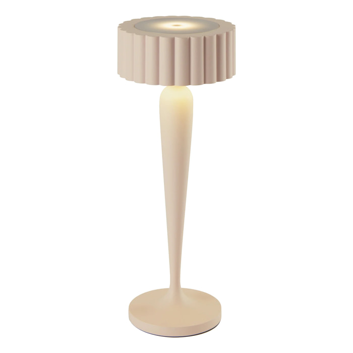 Lampe de table sans fil touch TWIGGY Sable H26 cm