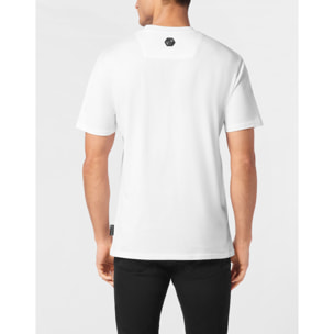 PHILIPP PLEIN Camiseta de cuello redondo y manga corta COURSIVE