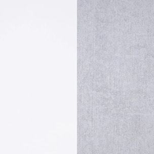 Pack salón con mesa de centro y mesa de comedor Arlet Max V2B Blanco Artik (Blanco Mate) - Gris Cemento