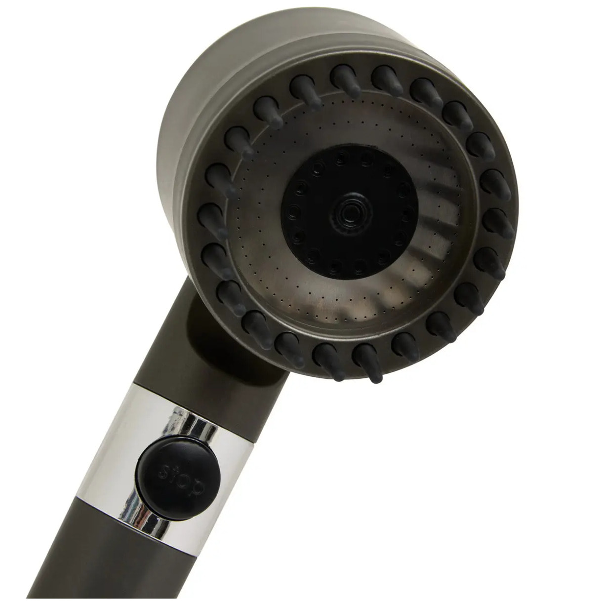 Pommeau de douche L.24,5cm gris