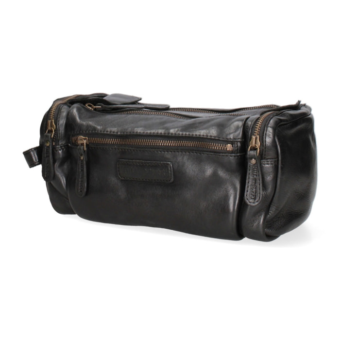 Borsa a mano da uomo - Modello False - Vera pelle di vitello - 28.0 x 13.0 x 15.0 cm