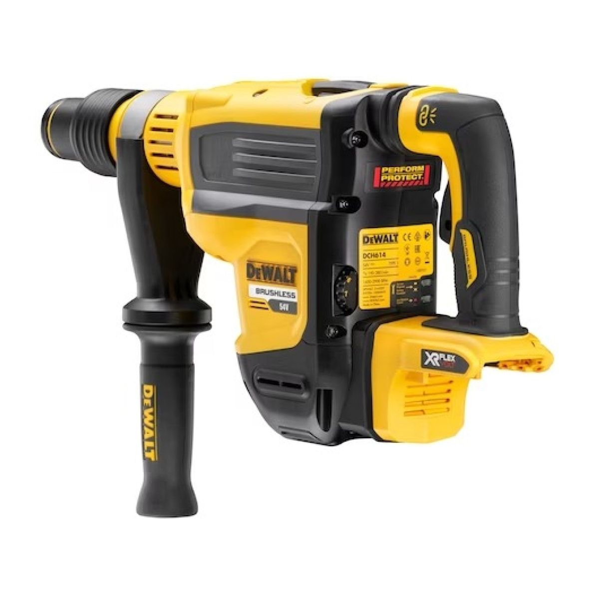 Perforateur SDS-Max XR Flexvolt 54V Brushless 10.5J - DEWALT - sans batterie, ni chargeur - coffret - DCH614N-XJ