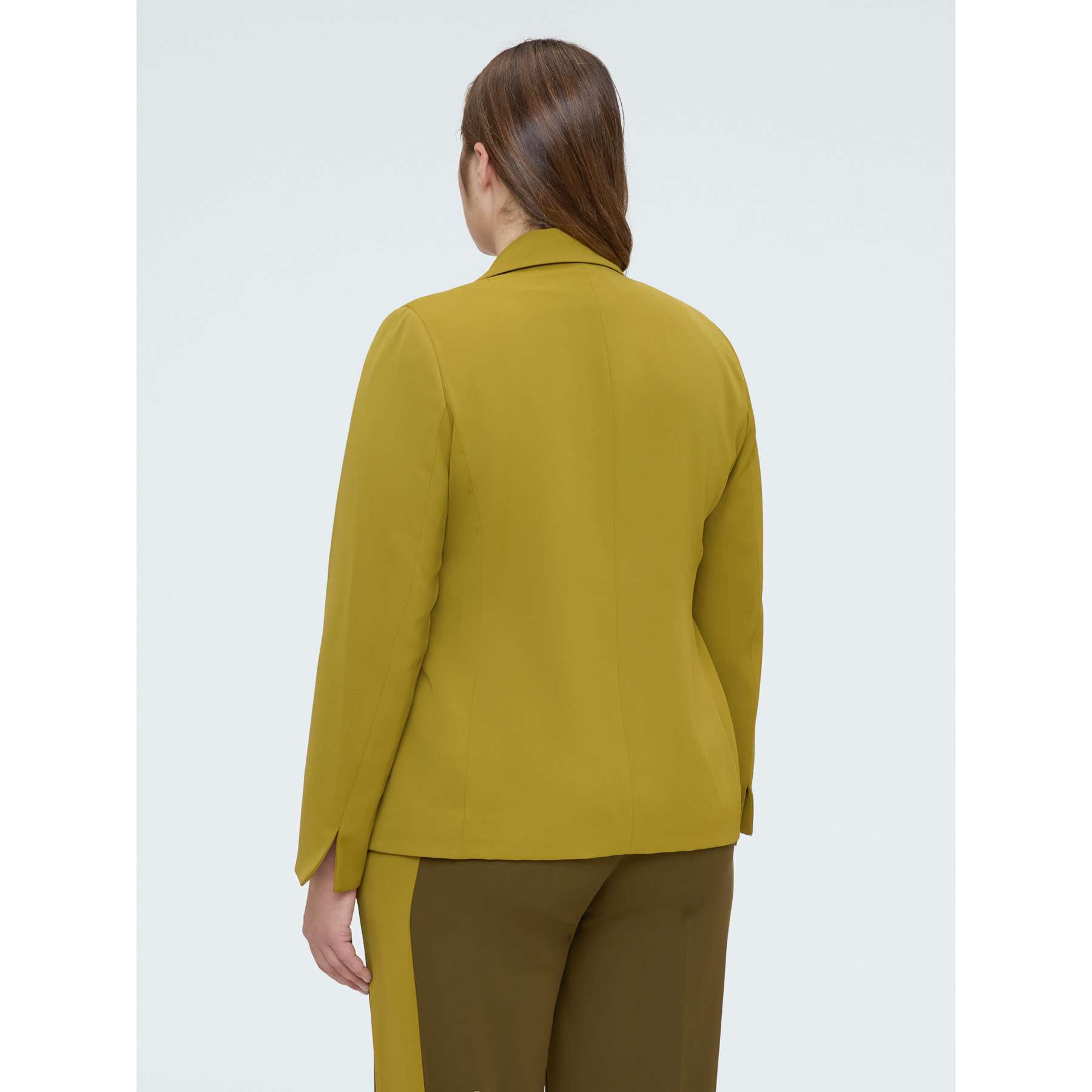 Fiorella Rubino - Blazer estructurado con botón joya - Verde claro