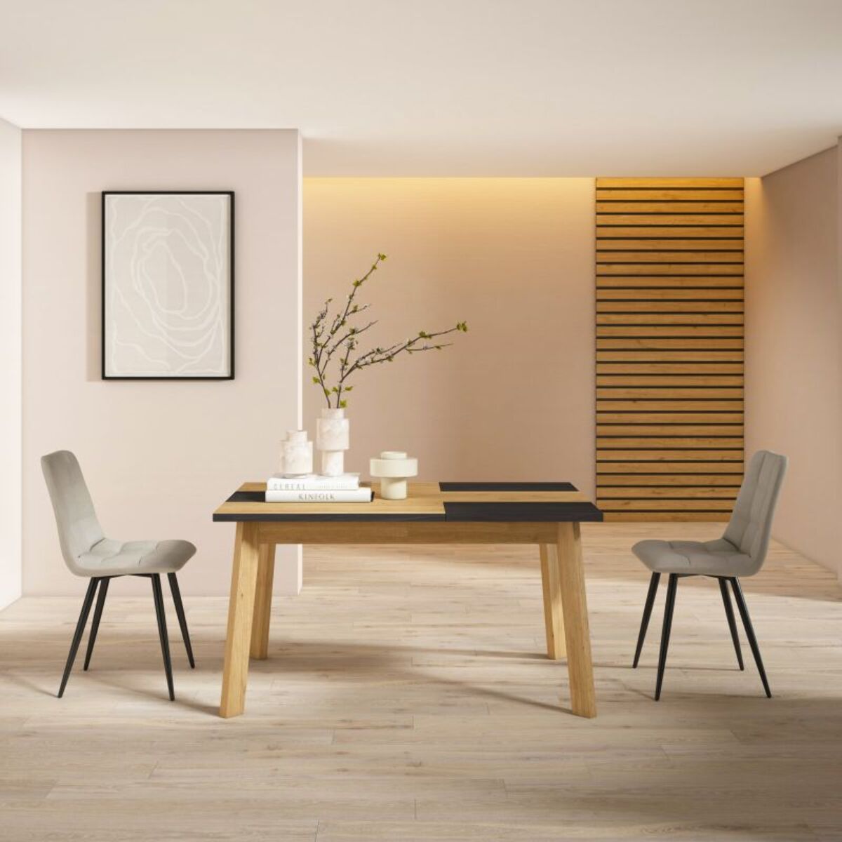 Mesa de comedor Naira 140 Roble Negro Roble