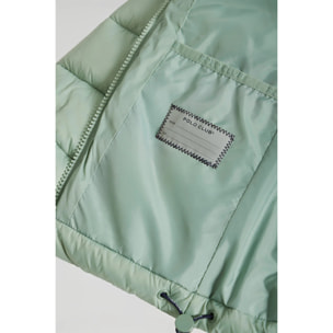 Chaqueta Coop ultralight de niño verde jade con detalles Polo Club