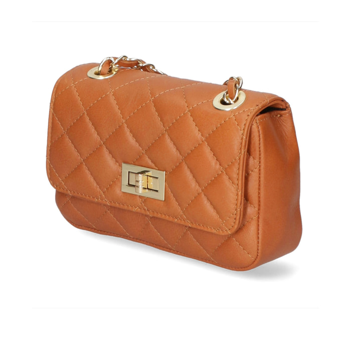 Borsa a spalla da donna - Modello Carolina - Vera pelle - 20.0 x 13.0 x 6.0 cm