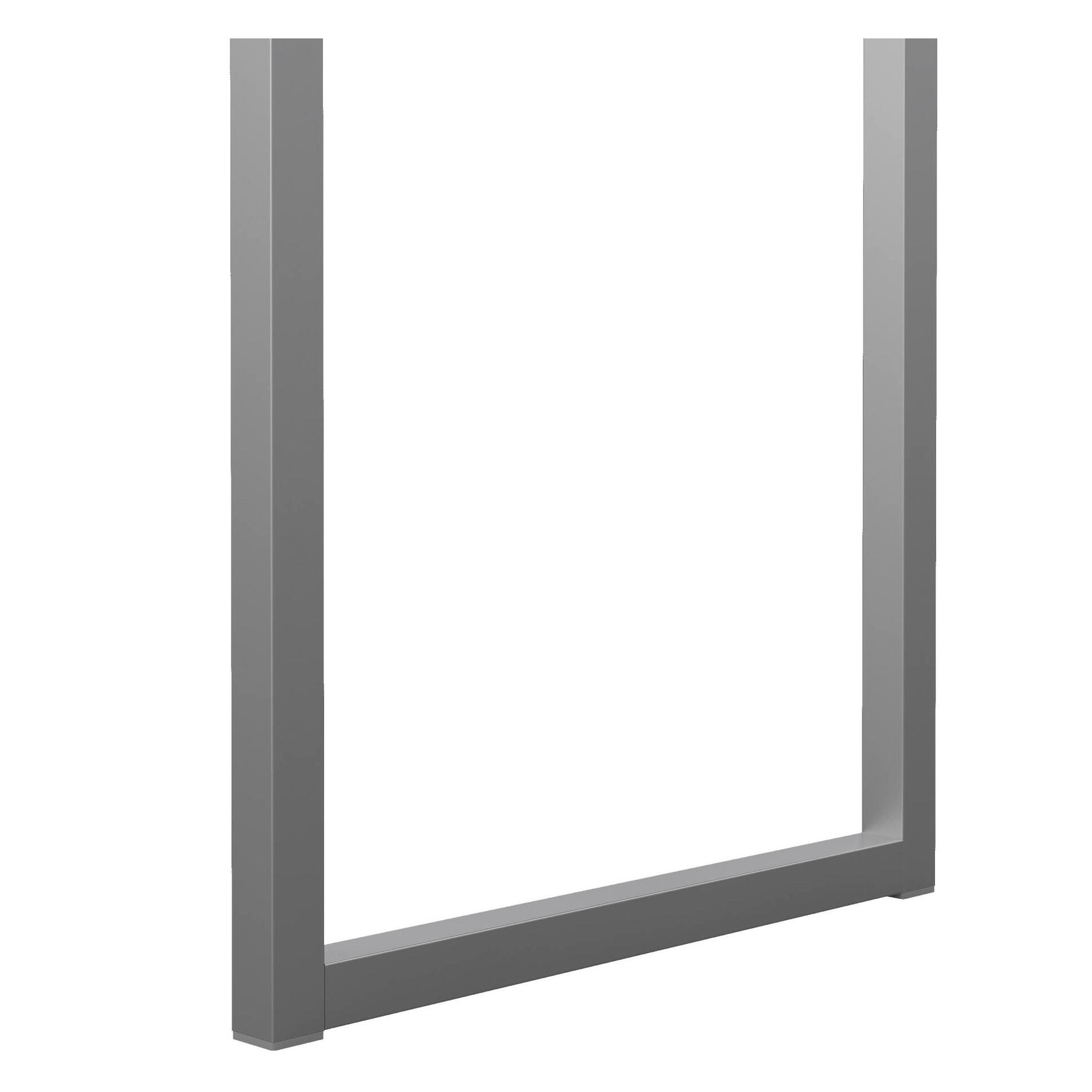 Scrivania Anavi, Scrittoio multiuso, Tavolo per ufficio porta PC, Piano di lavoro, 101x40 h77 cm, Bianco lucido