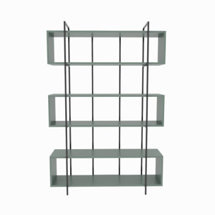 Bibliothèque contemporaine vert 180cm